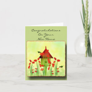 Colibríes en la tarjeta de felicitación de las