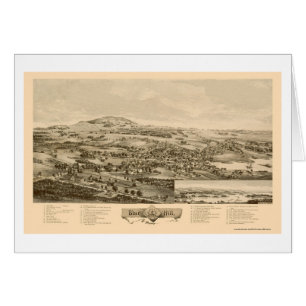 Colina azul, YO mapa panorámico - 1896