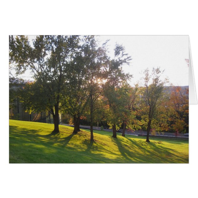 Colina de RPI en la luz de la tarde (Anverso (Horizontal))