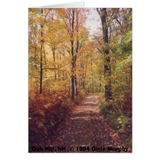 "Colina en la caída, Loudon, NH del roble "