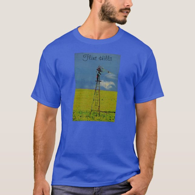 Colinas del pedernal de la camiseta de Kansas (Anverso)