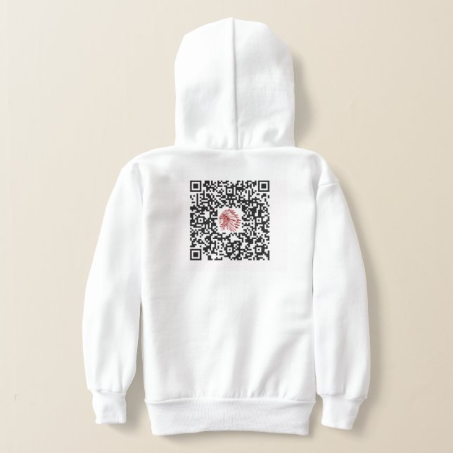 "Colinas indias jefes elementales Hoodie-QR orgáni (Distribución Reverso )