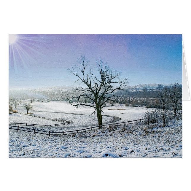 Colinas Ozark cubiertas de nieve (Anverso (Horizontal))