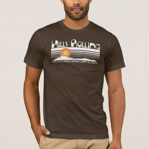 Colinas que ruedan - camiseta de Brown con diseño