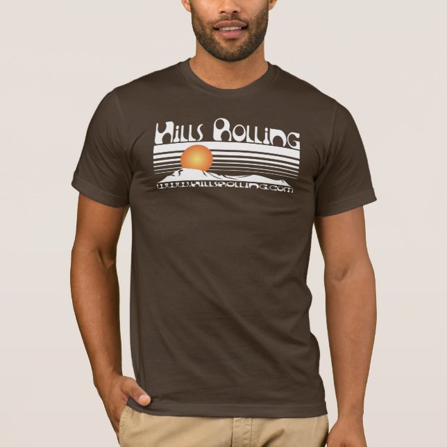 Colinas que ruedan - camiseta de Brown con diseño (Anverso)
