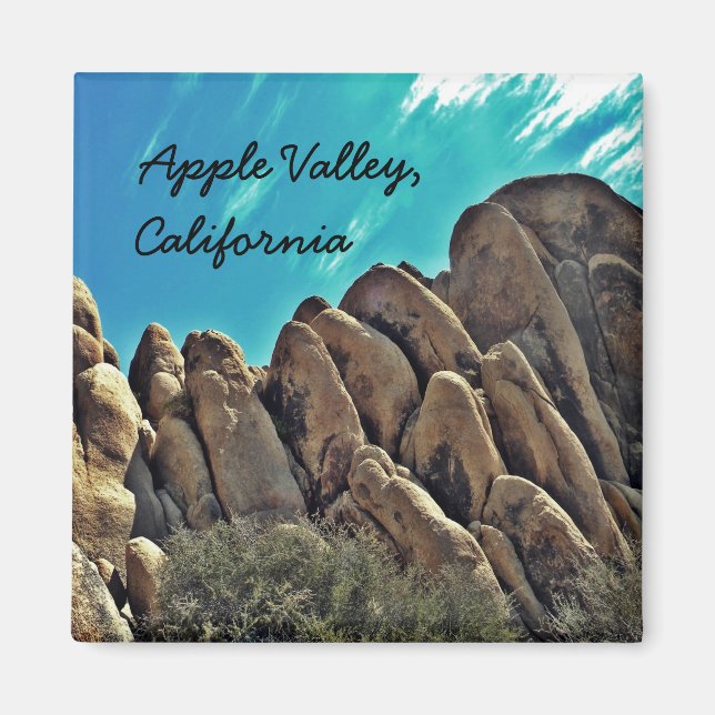 Colinas rocosas de Apple Valley, Ca. imán (Frente)