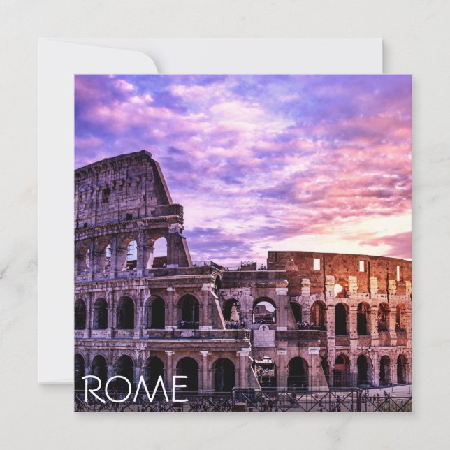 Coliseo en Roma al atardecer (Anverso)