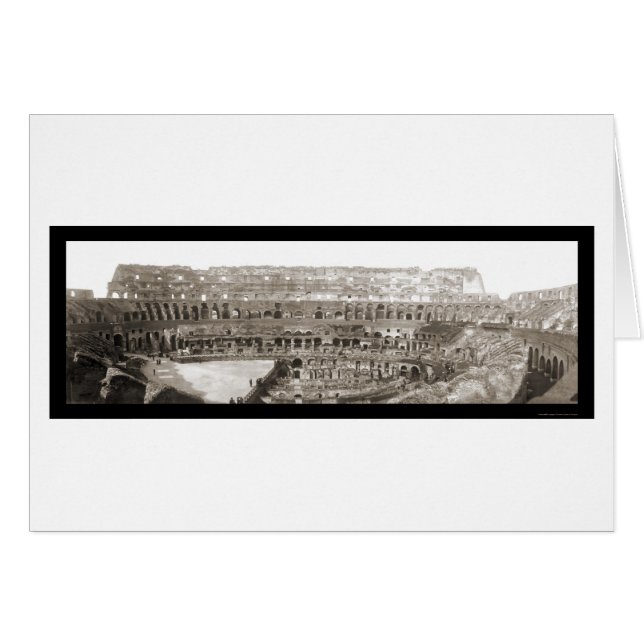 Coliseo Interior Roma Foto 1909 (Anverso (Horizontal))