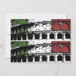Coliseo romano contemporáneo 2 tarjetas Personaliz