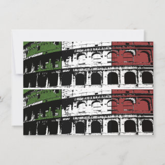 Coliseo romano contemporáneo 2 tarjetas Personaliz
