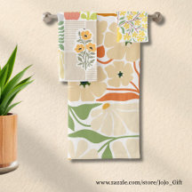 Collage abstracto floral de fondo pastel lindo