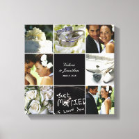 Collage boda Lienzo envuelto