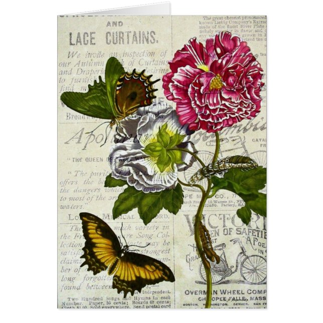 Collage bonito del vintage (Frente)