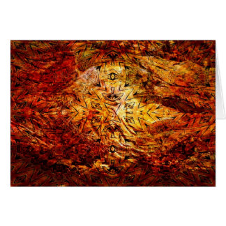 Collage caido del árbol y del fósil - tarjeta