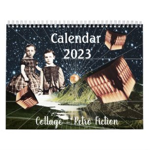 Collage - Calendario Retro Ficción