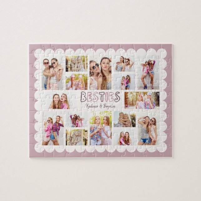 Collage de 16 fotos personalizadas Rompecabezas de (Horizontal)