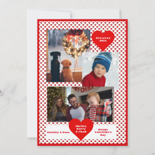 Collage de 3 fotos de la familia Valentine