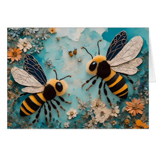 Collage de abejas bumble, todas las ocasiones salu