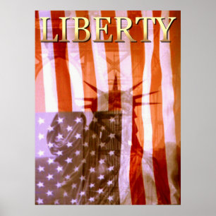 Collage de American Liberty - Poster de arte fotog