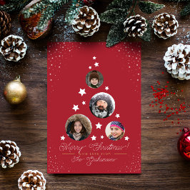 Collage de árbol de Navidad moderno | 4 Fotos Pers