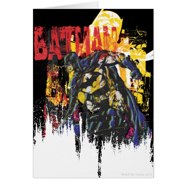 Collage de arte de la línea Batman (Frente)