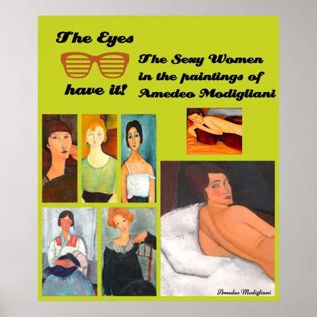 Collage de arte de Modigliani (Frente)
