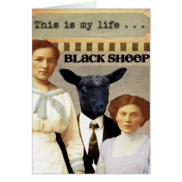 Collage de arte digital de la extraña familia