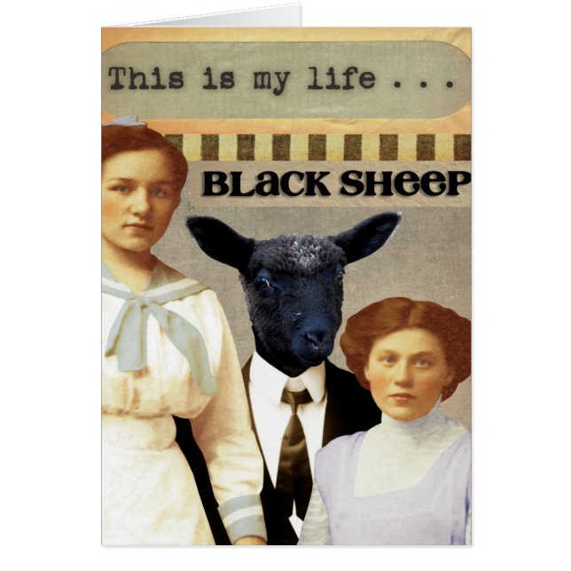 Collage de arte digital de la extraña familia (Frente)