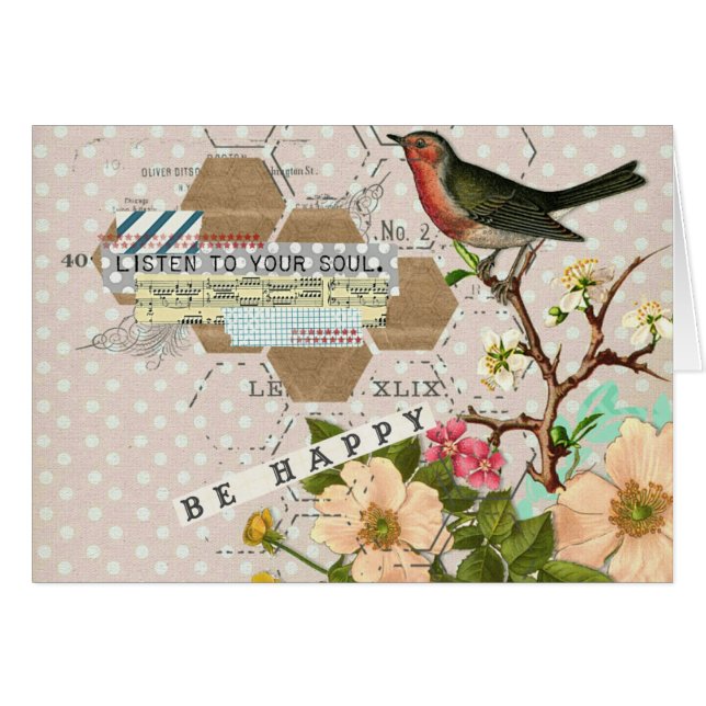 Collage de Be Happy Digital Bird (Anverso (Horizontal))