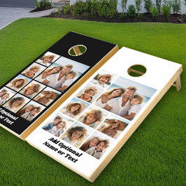 Collage de Black 9 Photo Square - Guión blanco neg