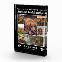 Collage de bloqueo de fotos de perros conmemorativ