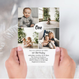 Collage de cuatro fotos cuadradas Invitación al pr