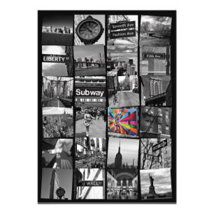 Collage de fotografías de la ciudad de Nueva York
