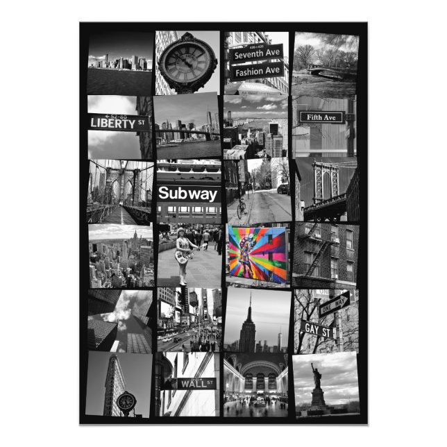 Collage de fotografías de la ciudad de Nueva York (Frente)