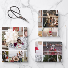 Collage de fotos 3 Hojas de papel de ajuste difere