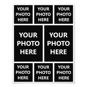 Collage de fotos 6 imágenes familiares de retrato