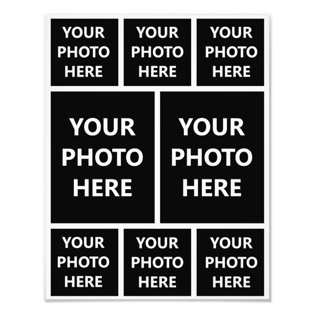 Collage de fotos 6 imágenes familiares de retrato  (Frente)