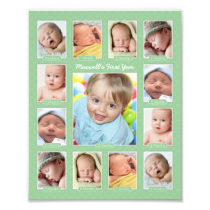 Collage de fotos Babys Green Keepsake