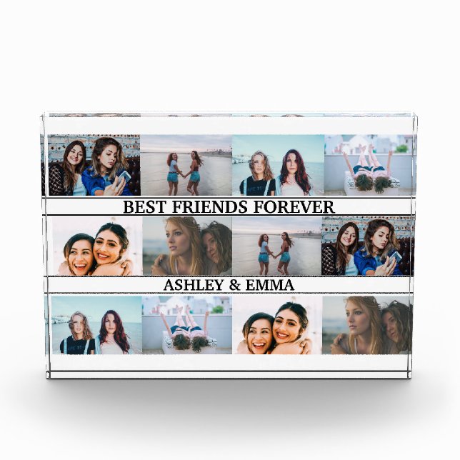 Collage de fotos Best Friend Forever Custom Names  (Anverso)