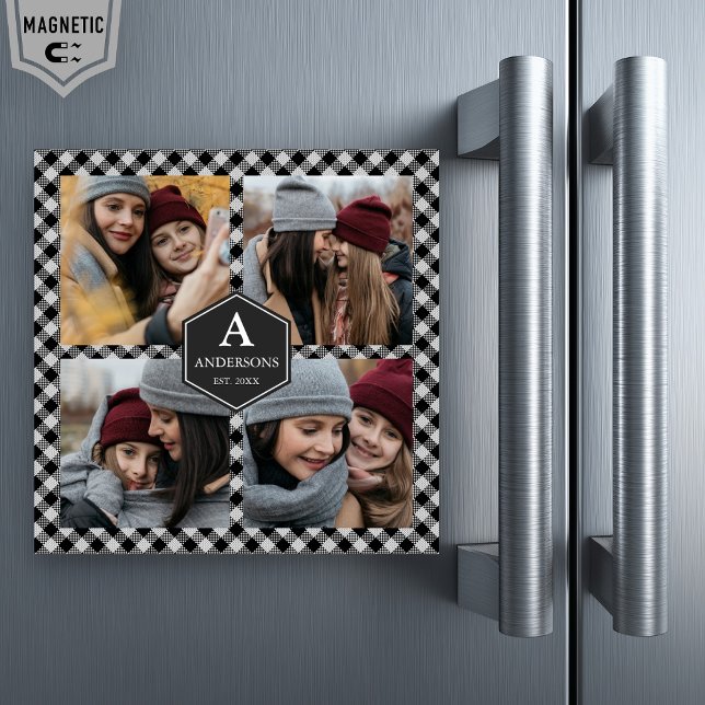 Collage de fotos Black Buffalo Plaid Lumberjack (Subido por el creador)
