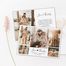 Collage de fotos Boda de amor y agradecimiento