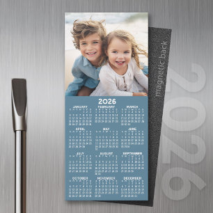 Collage de fotos Calendario 1 - Puede Editar Denim