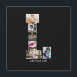 Collage de fotos con letra L en blanco y negro<br><div class="desc">Este collage de fotos con monograma es un diseño personalizado que combina un monograma llamativo (iniciales o letra) con una colección de fotos dispuestas artísticamente dentro o alrededor del mismo. Es una forma elegante de mostrar recuerdos mientras se añade un toque único y sofisticado a la decoración o a los...</div>