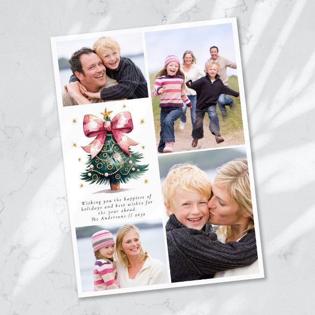 Collage de fotos Coquette Bow de Árbol de Navidad (Subido por el creador)