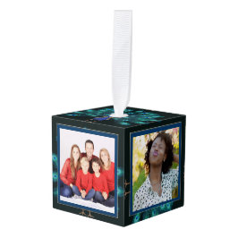 Collage de fotos CUBE Navidad Ornamento Peacock 2