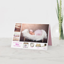 Collage de fotos DE ANUNCIO DE NACIMIENTO DE Chica