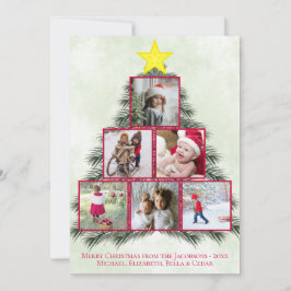 Collage de fotos de árbol de navidad dulce fiesta
