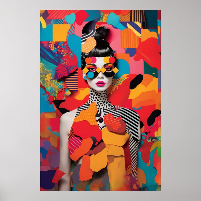 Collage de fotos de arte pop  (Frente)