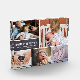 Collage de fotos de bebé personalizado