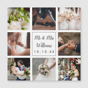Collage de fotos de boda personalizadas